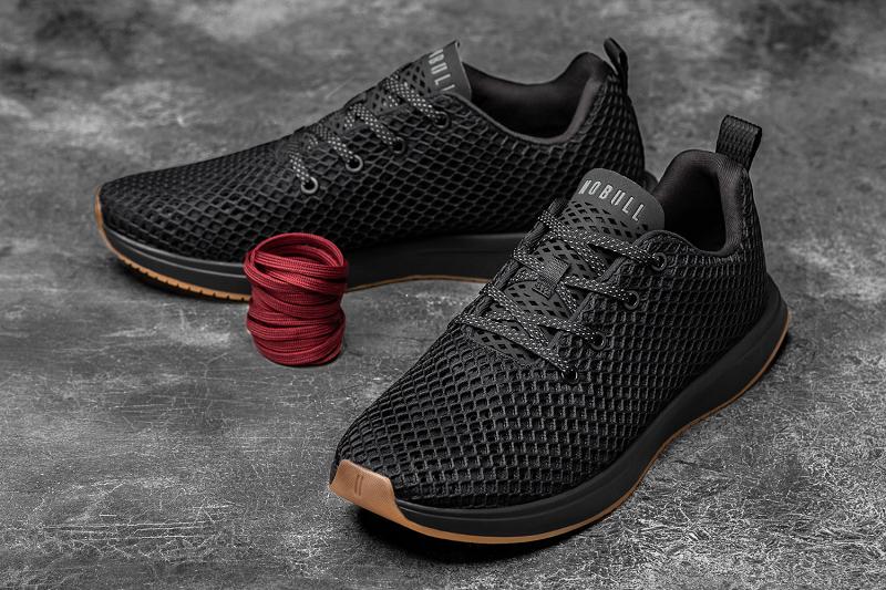 Nobull Gum Mesh Runner Men's Running Shoes Black | USA B1014E